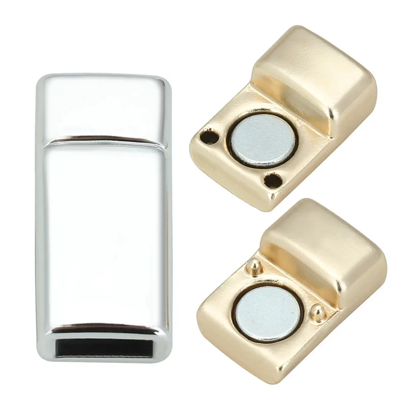 

10pcs Copper Magnetic Clasps Jewelry Findings Making Diy Connected Clasps Fit 3x6mmFlat Leather Cord Necklace Bracelets Handmade