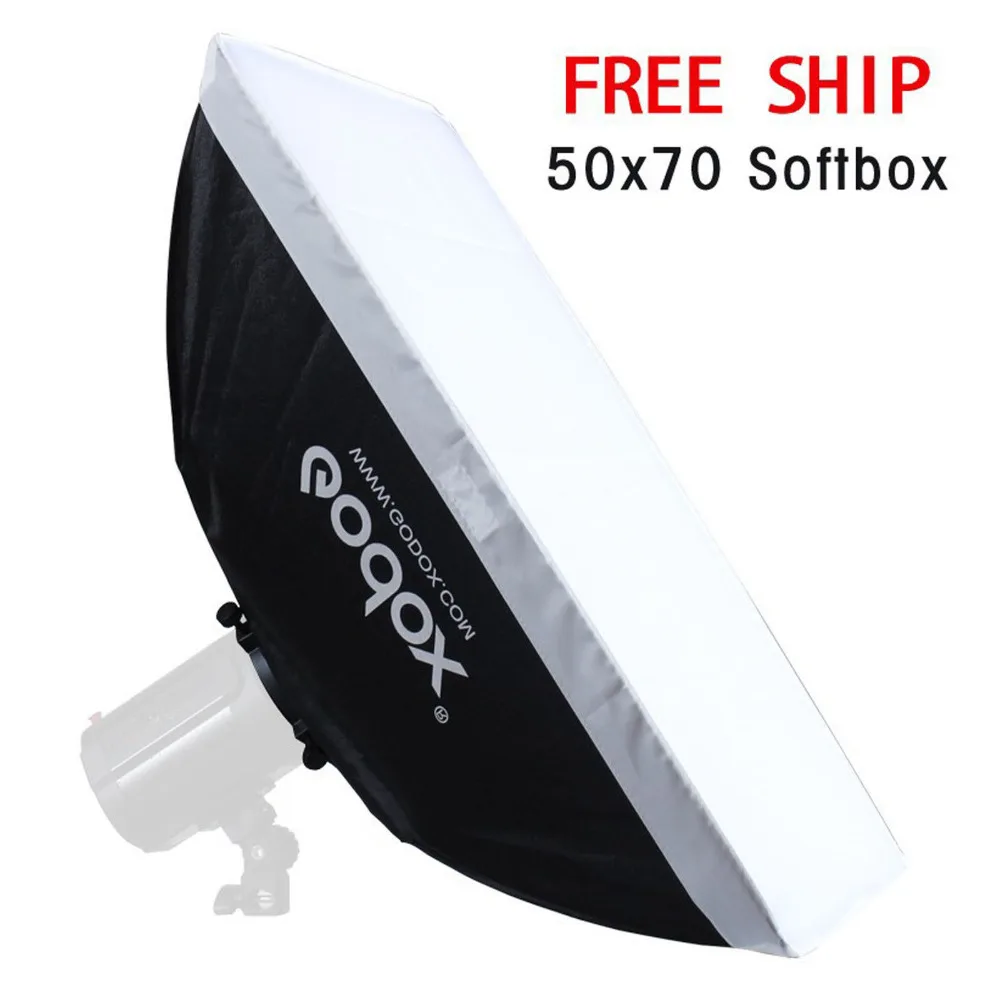 Godox 50x70 см Studio софтбоксы с универсальным 98 мм крепление для 250SDI 300SDI K-150A 300DI 250DI K-180A