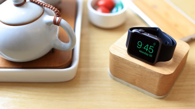 Для Apple Smart Watch зарядное устройство коробка деревянная зарядная док-станция для Apple Watch серии 1 2 3 4 Универсальный подходит для iWatch держатель
