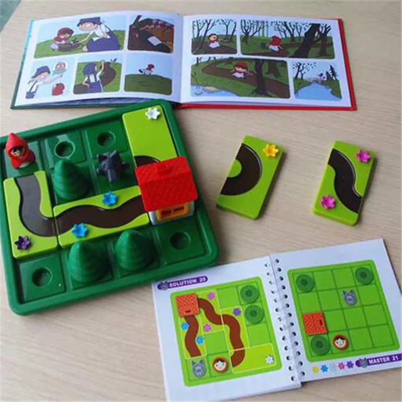 Пазл детский с капюшоном красного цвета игрушка для настольной игры