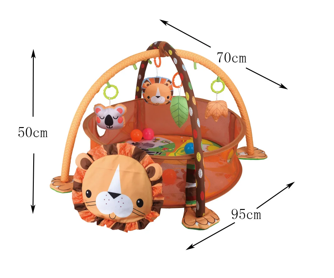 Детский многофункциональный игровой коврик ограждение Океанский бассейн стойка для фитнеса игровое одеяло с шариком черепаха Лев узор детские манежи