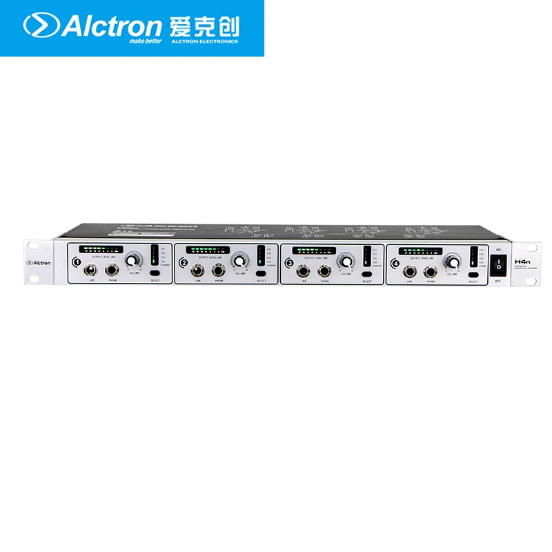 Alctron H4N высокомощный 4 канальный усилитель для наушников стерео аудио наушники