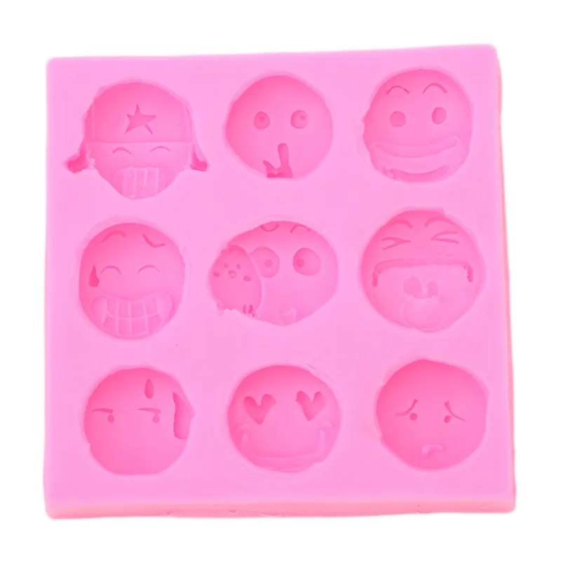 

3D Funny Expression Form Cake Mold Cute Emoji Smiley Soap Chocolate Silicone Mould Cake Decorating Tools Kitchen Pastry Tools