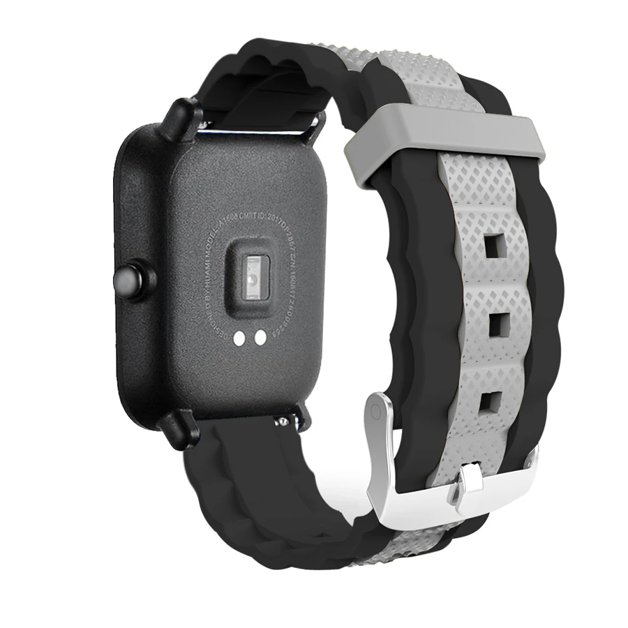 Ремешок силиконовый для Amazfit Bip сменный спортивный браслет Xiaomi Huami Молодежные