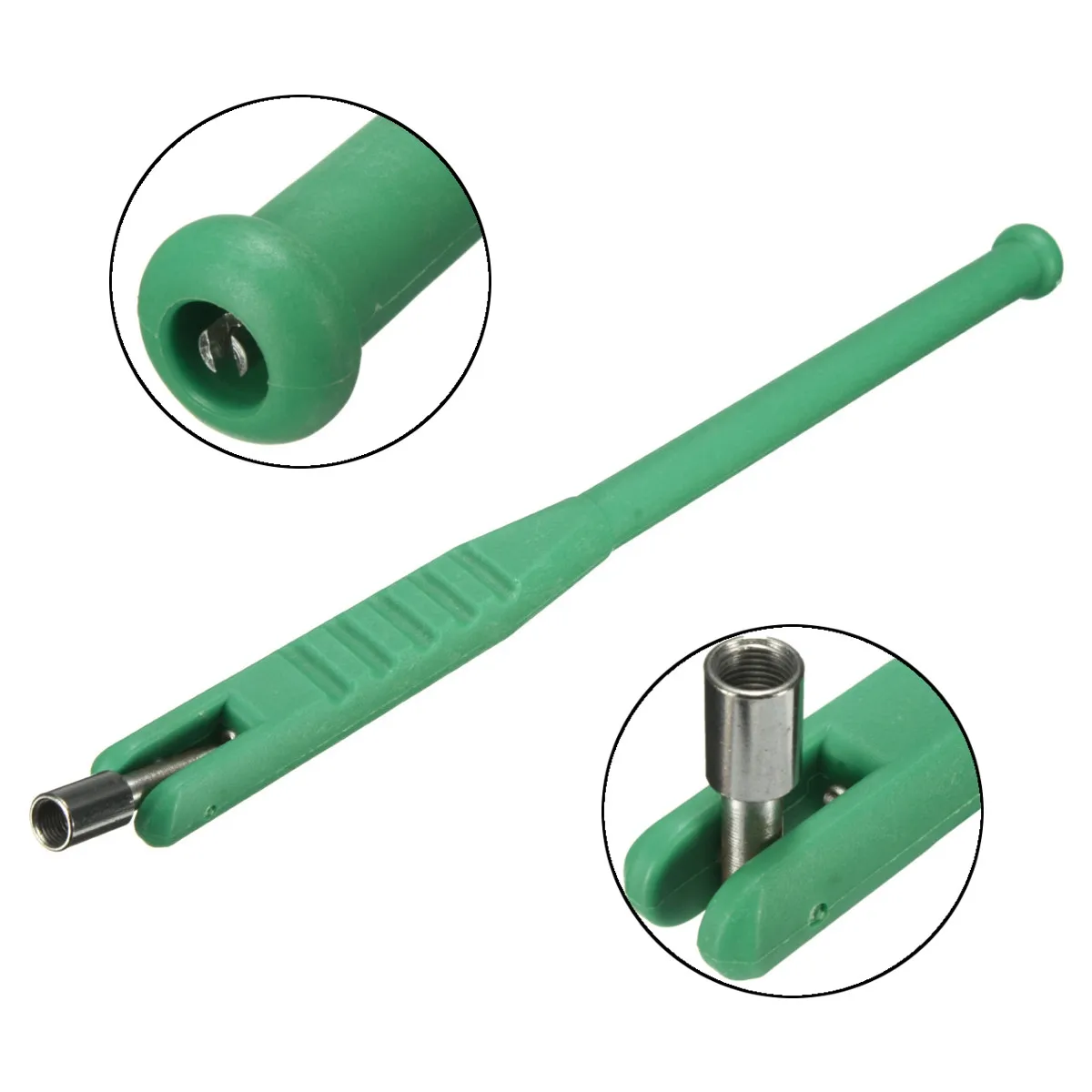 

Green Plastic Metal Motorcycle Bike Tire Repair Tool Tire Valve Stem Puller