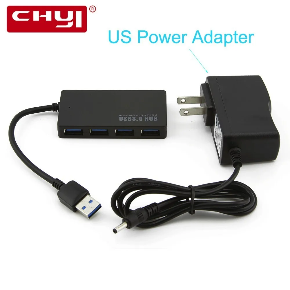 CHYI компактный дизайн 5 Гбит/с USB 3 0 4 порта концентратор USB3.0 сплиттер адаптер