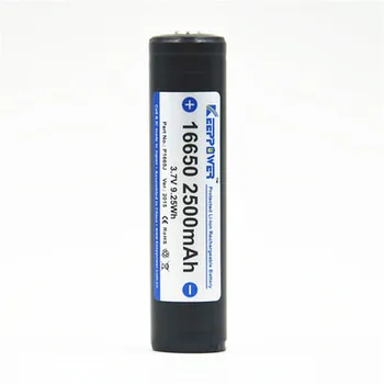 

4 pcs Keeppower 16650 2500mah 3.7V 9.25Wh protected Li-ion rechargeable battery Original P1665J