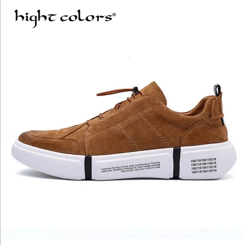 

Autumn New Casual Shoes Mens Leather Flats Lace-Up Shoes Simple Stylish Male Shoes Large Sizes Pigskin Shoes For Men