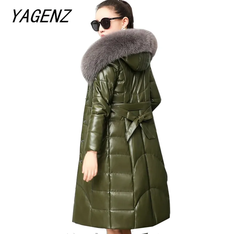 2019 Winter Fashion Fox fur collar Down Jacket Warm