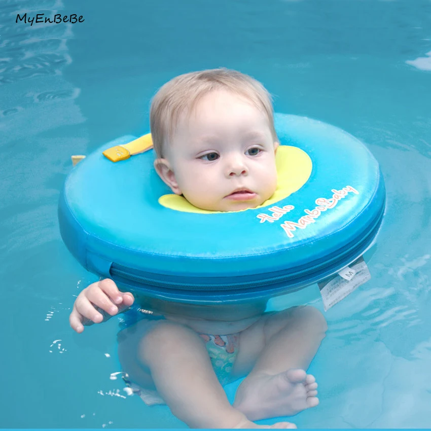 Безопасная Детская Шея плавающая ненадувная Детская Шея плавающая круг новорожденный плавающий тренажер Плавающий Бассейн Аксессуары для 0-12 месяцев