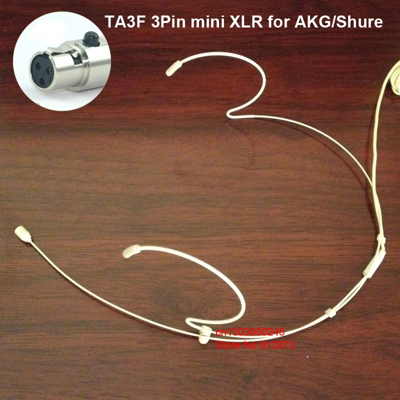 

HM-4021-X3 Professional Wireless Mini Headset Microphone Wired Bodypack Microphon with TA3F mini 3Pin Xlr Jack