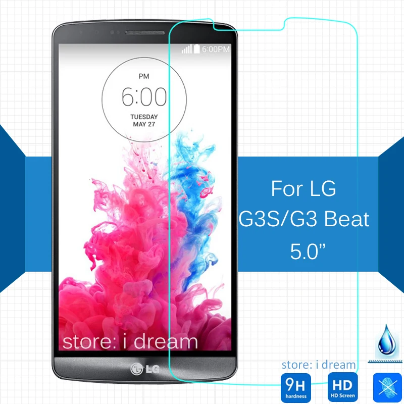 

For LG G3S G3 Beat Tempered Glass Screen Protector 2.5 9h Safety Protective Film on D724 B2 Mini G3 S G3 vigor F470 4G Dual Lte