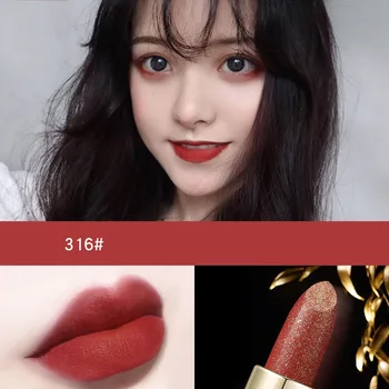 

1 Pcs Shining Lipstick Waterproof Long Lasting Velvet Lip Sticks NShopping