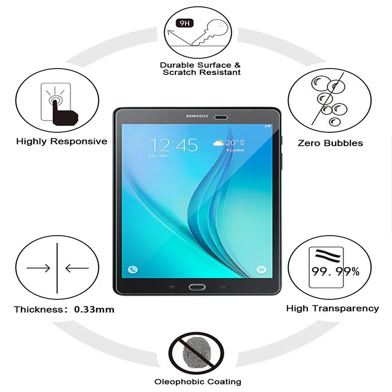 HD 2.5D закаленное Стекло для samsung Galaxy Tab S3 T820 T825 9,7 дюймов Tablet Экран протектор Защитная Флим для SM-T820 стекло 9h