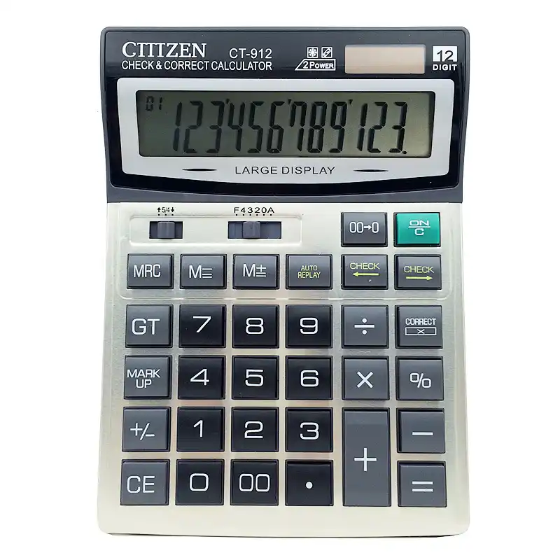 Details about / 2*12digit Citizen CT-555N Basic calculator for home office shop store use