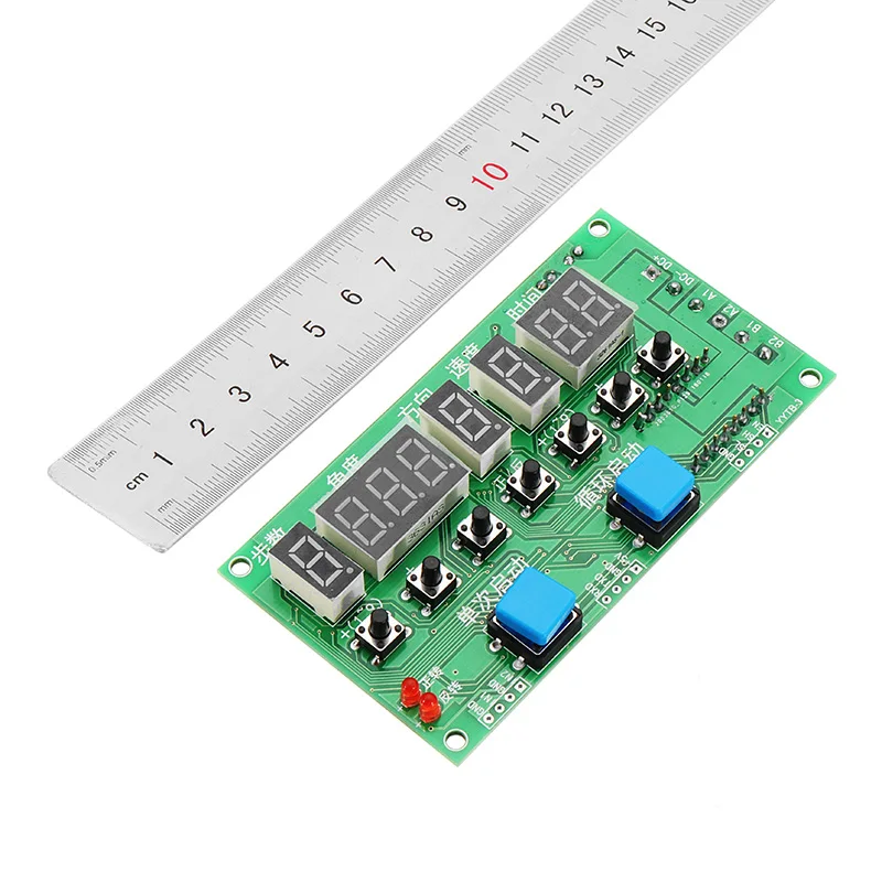 Новый DC8V-27V шаговый двигатель привод плата контроллера шаг/угол/направление/скорость/время Регулируемый 42/57 фаза