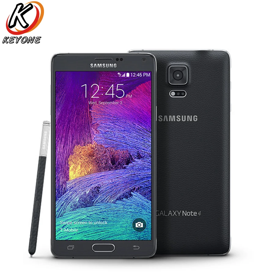 Оригинальный T Mobile версия Samsung Galaxy Note 4 note4 N910T LTE смартфон 5 7 дюймов 16MP 3 ГБ 32 gps NFC