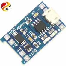 Official DOIT 5V Micro USB 1A 18650 Lithium Battery Charging Board Protection Charger Module for Arduino Diy Kit