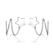 Модные украшения для девочек серебро 925 пробы корейские серьги-шпильки Мода простые серебряные серьги милый подарок для девочек-подростков