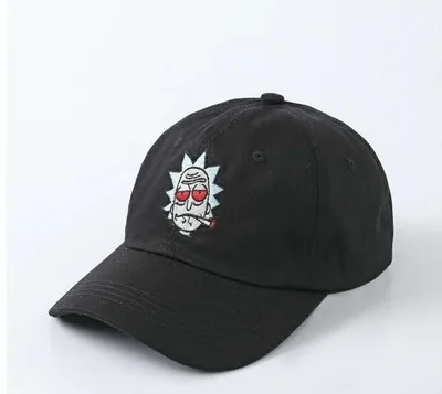 2018 fashion US Animation Rick Caps Dad Hat Rick and Morty Hats hip hop caps Snapback hat Casquette High Quality Cotton Baseball