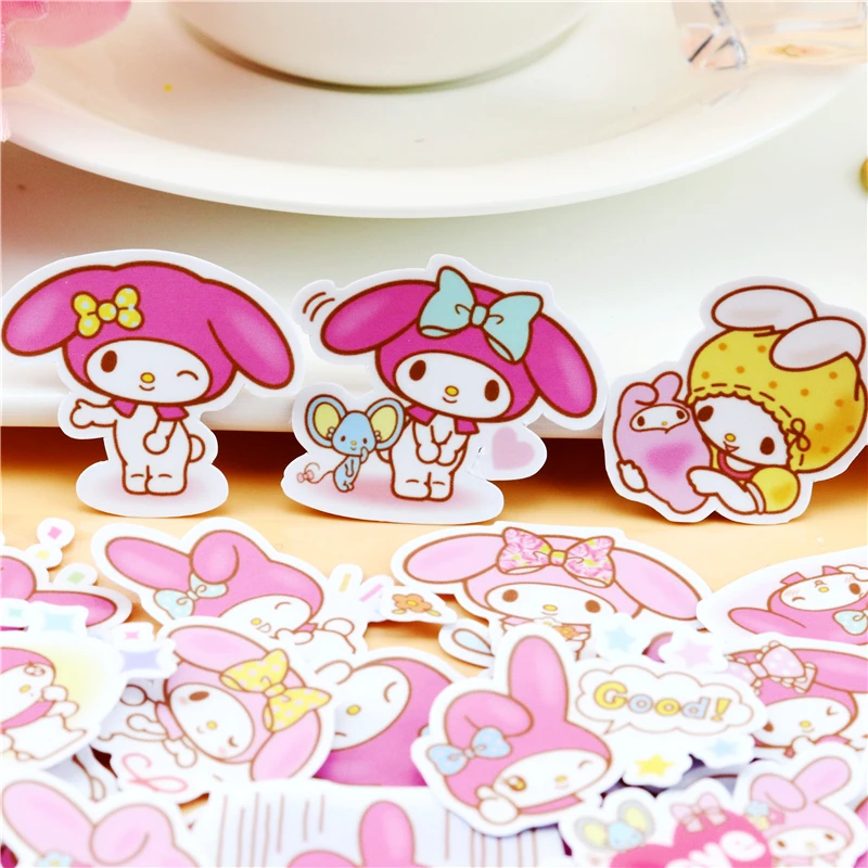 40pcs Creative cute Kawai self made my melody scrapbooking stickers/decorative sticker /DIY