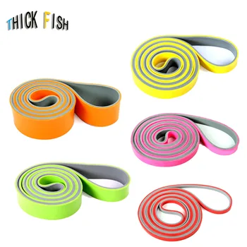 

Dual Color Pull Up Assisted Band Loop for Pull-ups Stretching Exercise Latex Resistance Bands Fitness lifting Dance Cross fit