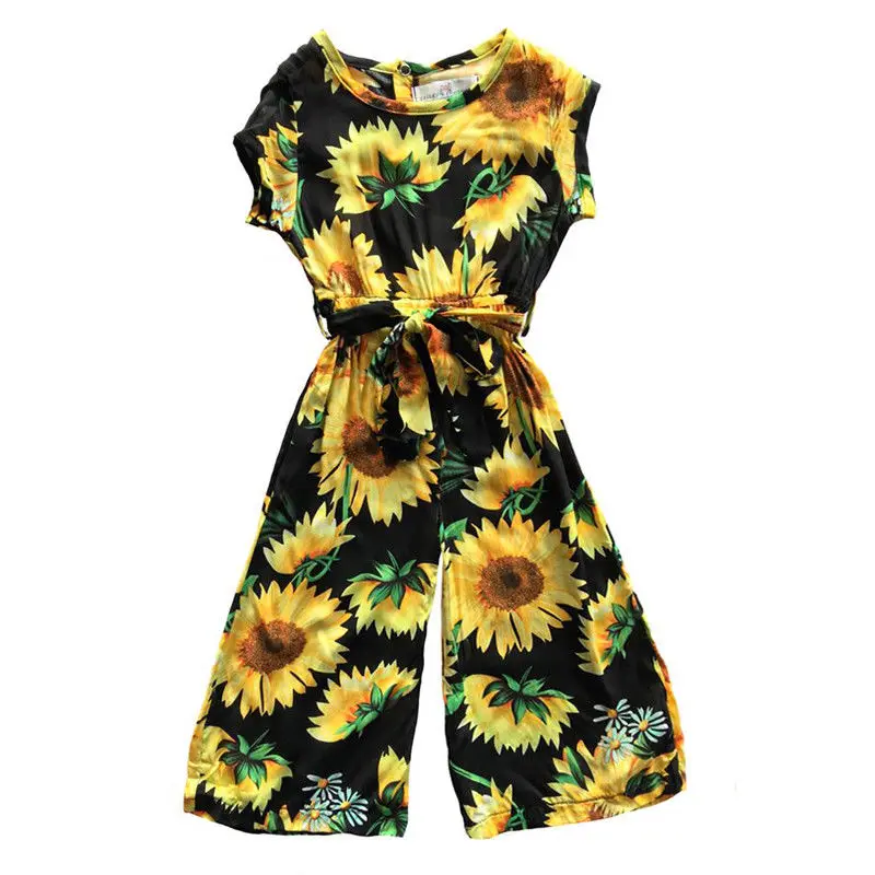 

Pudcoco Kids Baby Girl Romper Floral Short Sleeve Romper Jumpsuit Sunsuit Summer Outfits Clothes
