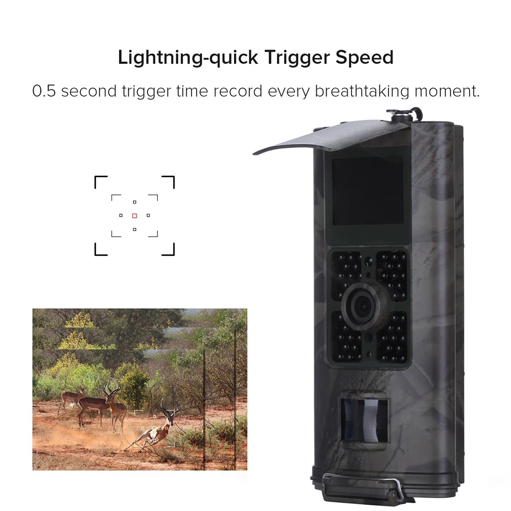 

Waterproof IP65 Wild Hunting Trail Camera Scouting Photo Traps 3G MMS SMS Night Vision Cameras HC700G Surveillance Tracking