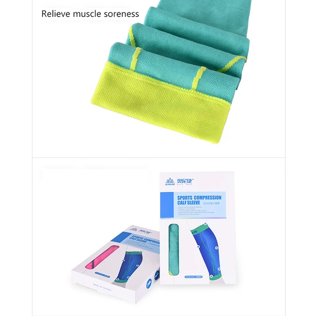 AONIJIE Running Socks Professional Compression Leg Sleeve Shin Guard Cycling Leg Warmers Football Basketball Sports Calf Support