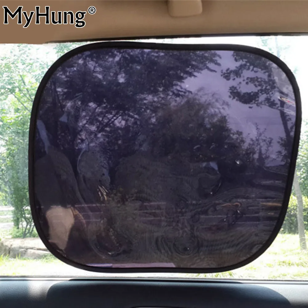 Заднее стекло автомобиля боковая Солнцезащитная крышка блок статический цепляющийся козырек Экран Автомобильные аксессуары Солнечная защита для всех автомобилей 2 шт