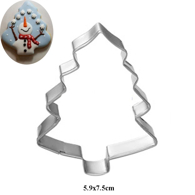 1pcs patisserie reposteria Kitchen Bakeware Christmas series Metal Cookie Cutter Fondant Cake Decor Tool Biscuit Pastry Mould cookie cutter baking mold cookie mould fondant cutter baking decorating tools cookie maker press kit pastry cutter