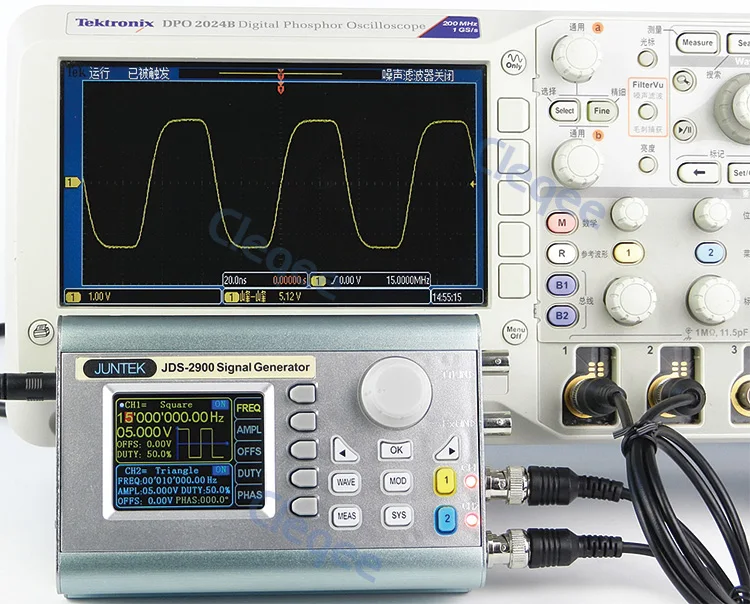 Высокое качество Cleqee JDS2900 15 МГц 30 МГц 40 МГц 50 МГц 60 МГц цифровой контроль двухканальный DDS функция генератор сигналов