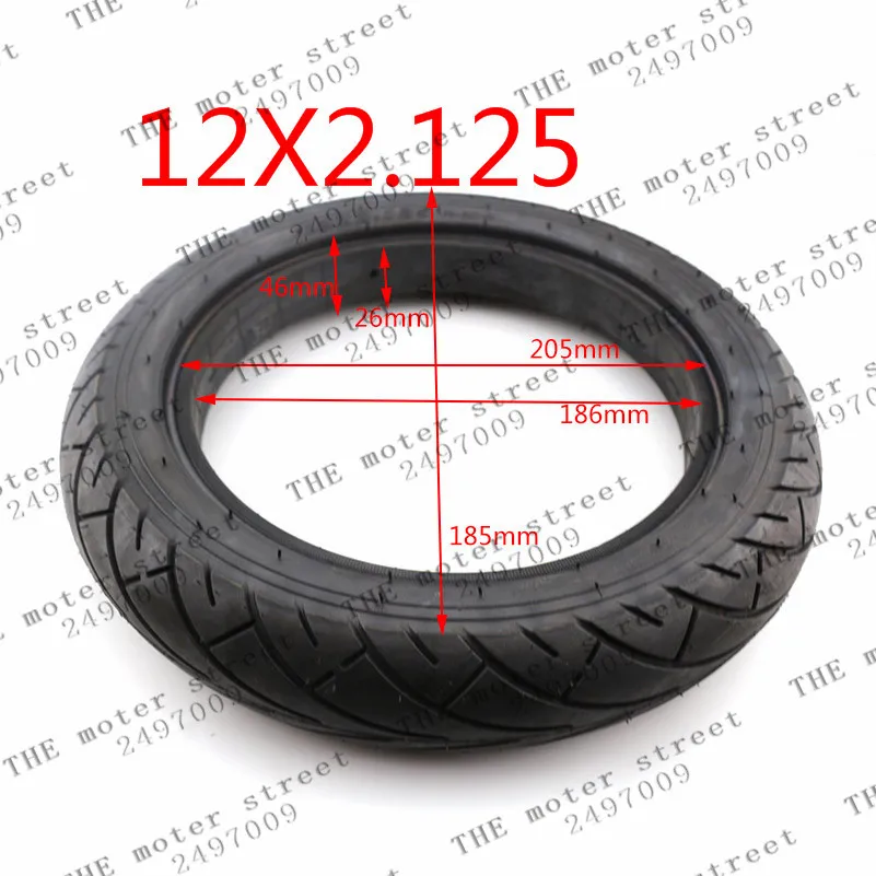 12x2 125 tire Clearance