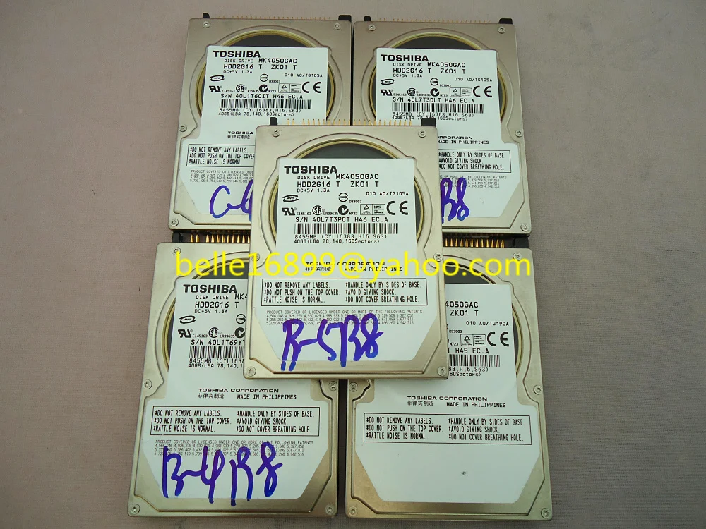 

New TOSHI MK4050GAC DISK DRIVE HDD2G16 T ZH01 T DC+5V 1.3A 40GB FOR mercedes-benz car HDD navigation systems