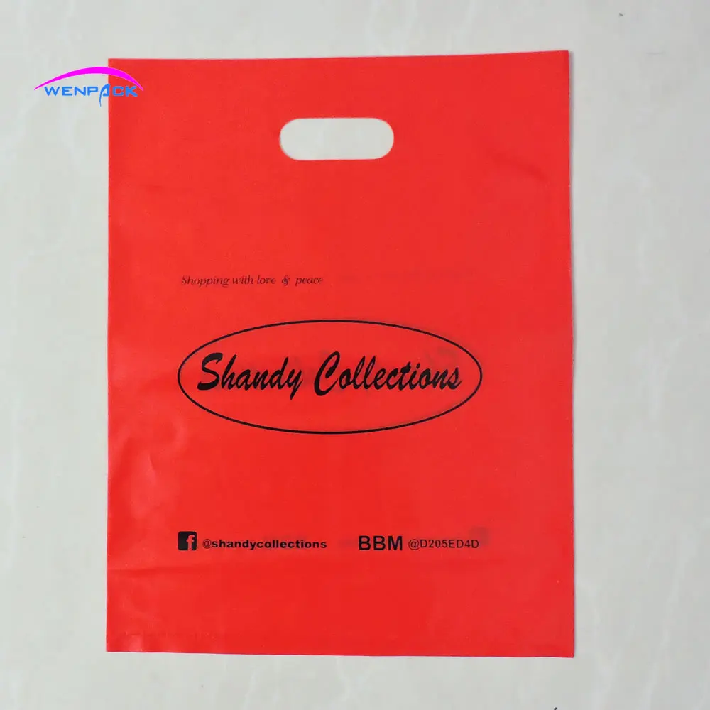 30x40cm custom printed logo plastic packaging gift bag for fashion and