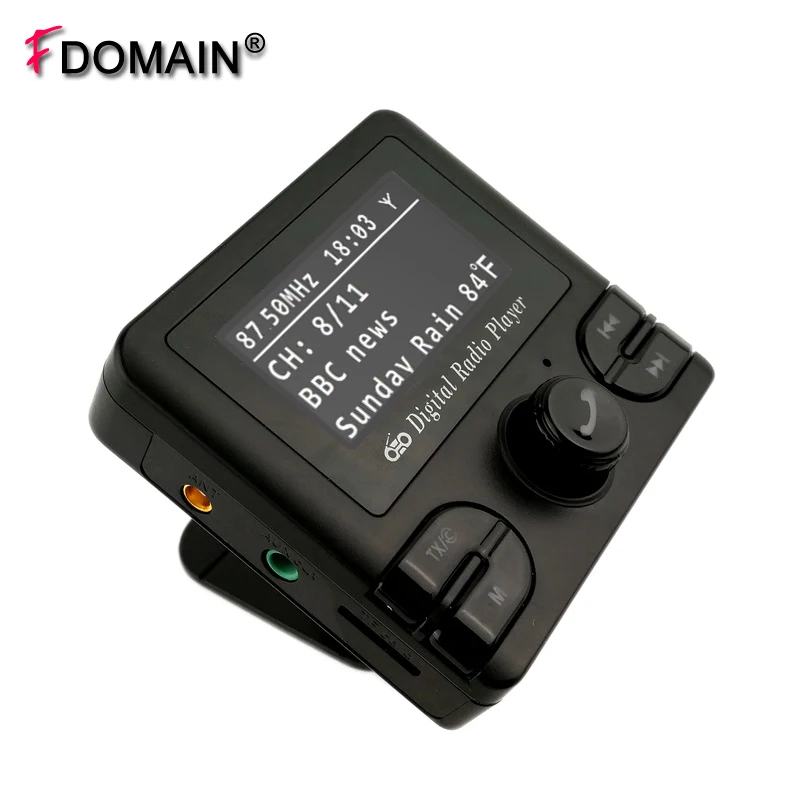 

FDOMAIN car dab plus digital radio receiver adapter FM transmitter With Bluetooth handsfree