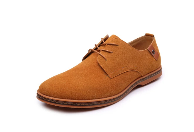 Для мужчин обувь, Новая мода замшевые кожаные туфли мужские кроссовки 9908 повседневная обувь оксфорды для сезон: весна–лето зимняя обувь дропшиппинг - Цвет: Camel