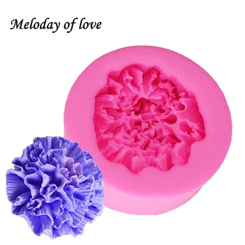 

Big Carnations Flower Shape Silicone Cake Molds DIY Bakeware For Homemade Soap candle Flexible Baking Mold T1318