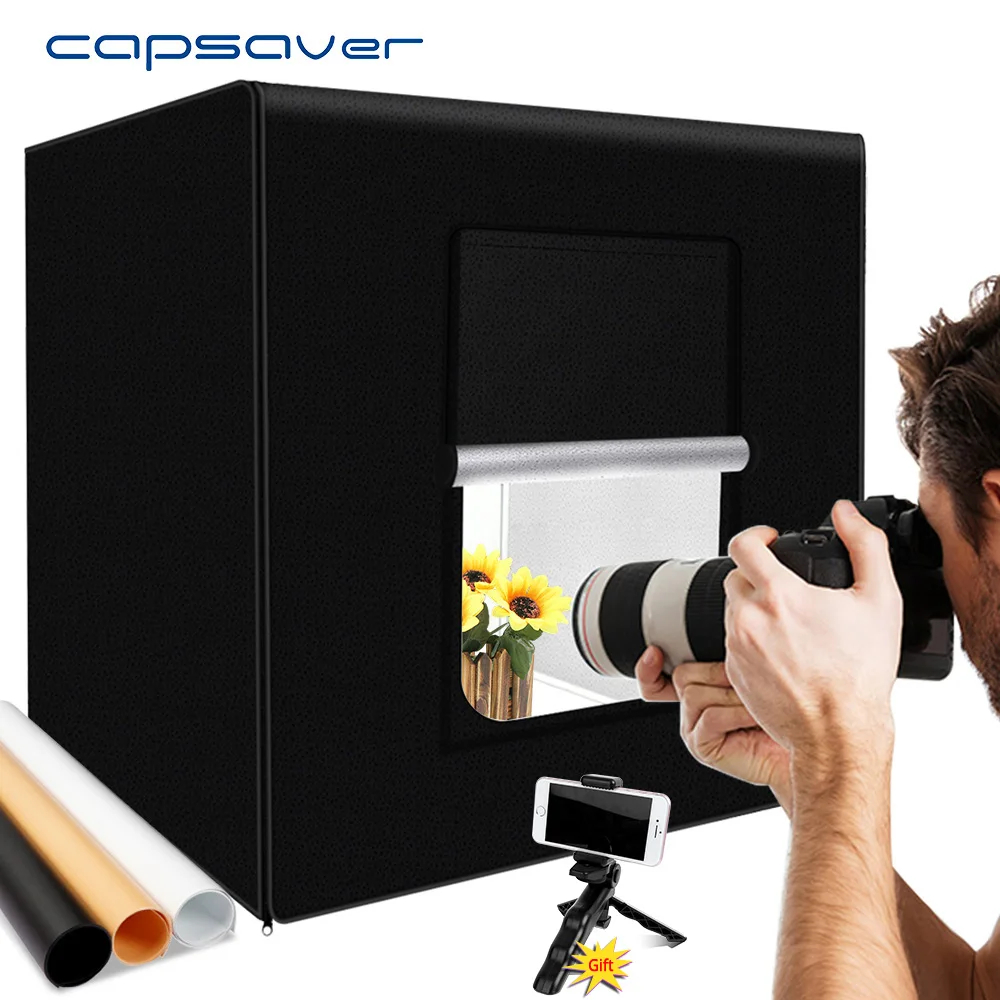 Портативный светодиодный светильник capsaver M40II для фотостудии 40 см складной