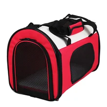 Открытый Спорт расширяемый собак Pet Carrier автомобиля дорожная сумка Оксфорд дышащая кошка несущей Портативный Автомобильные путешествия аксессуары