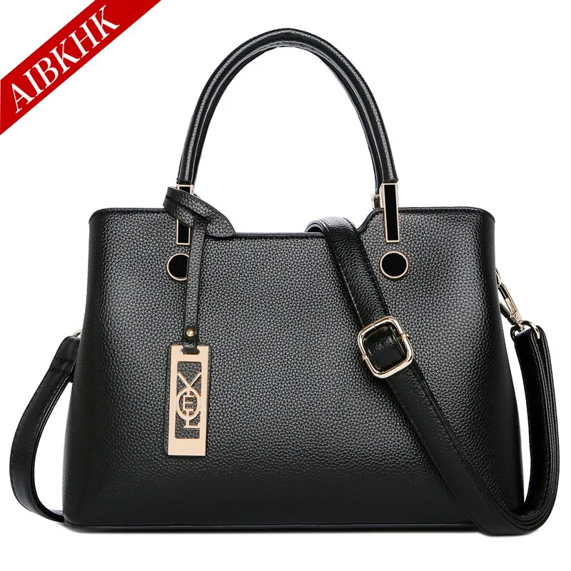 

2018 New Simple Sequined Women Leather Handbags High Quality Cow Split Leather Bags Handbags Women Famous Brands Bolsa Feminina