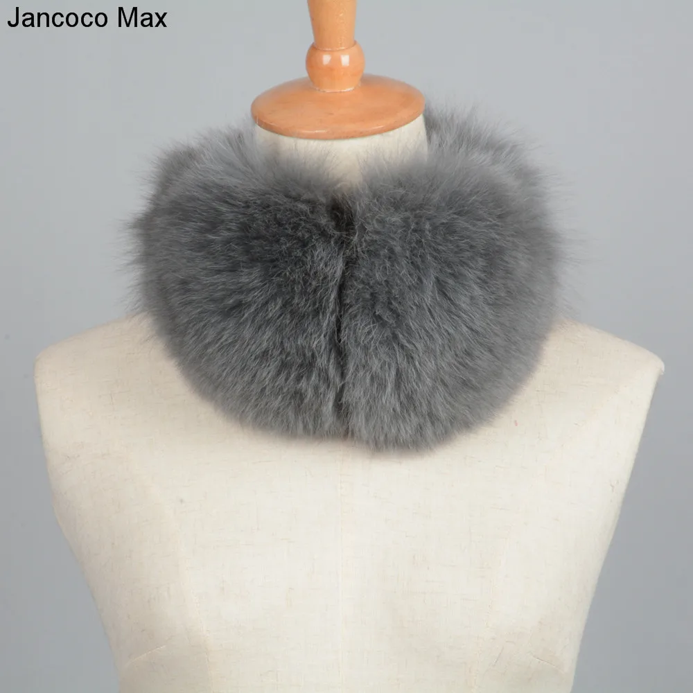 Jancoco Max+ натуральным лисьим мехом Наушники для защиты от холода, шарф, зимний теплый Одежда высшего качества шапки-ушанки Для женщин S7136