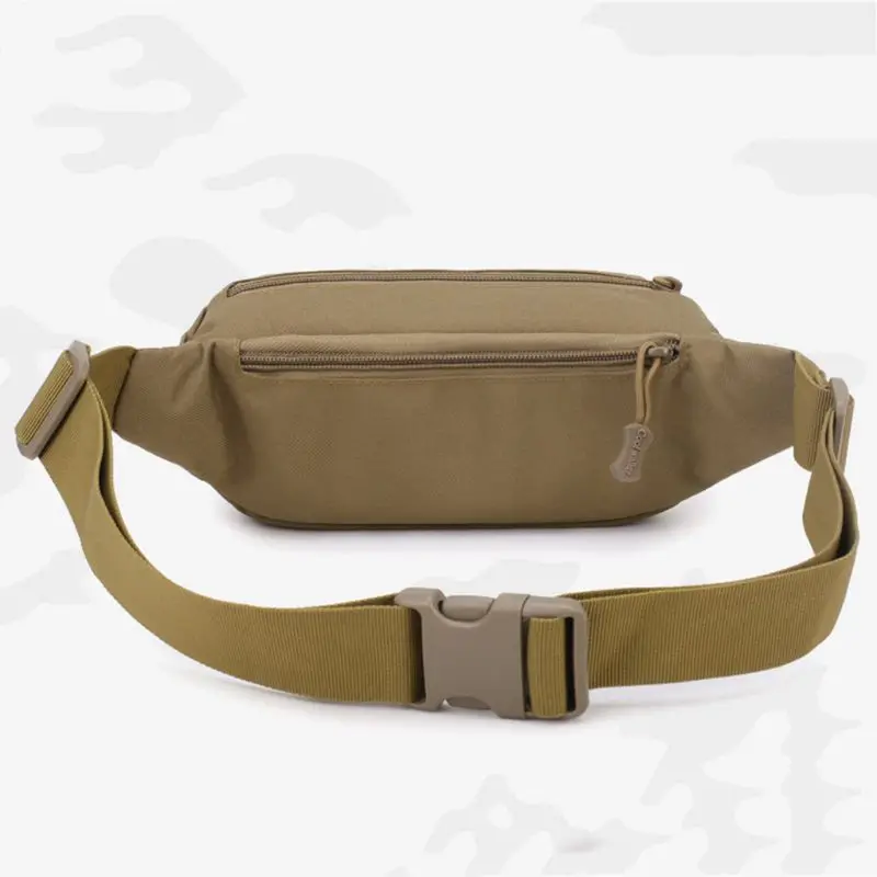 Высокое качество для мужчин Fanny Pack сумка на груди с 3 карманами нейлон Minitary поясная сумка 2019 молния черный/хаки