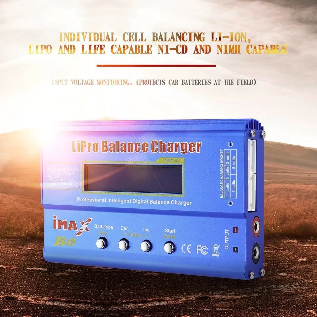 Original SKYRC iMAX B6 Multi-functional LiPro RC Balance Charger/Discharger For RC Helicopter Re-peak for NIMH/NICD Aircraft