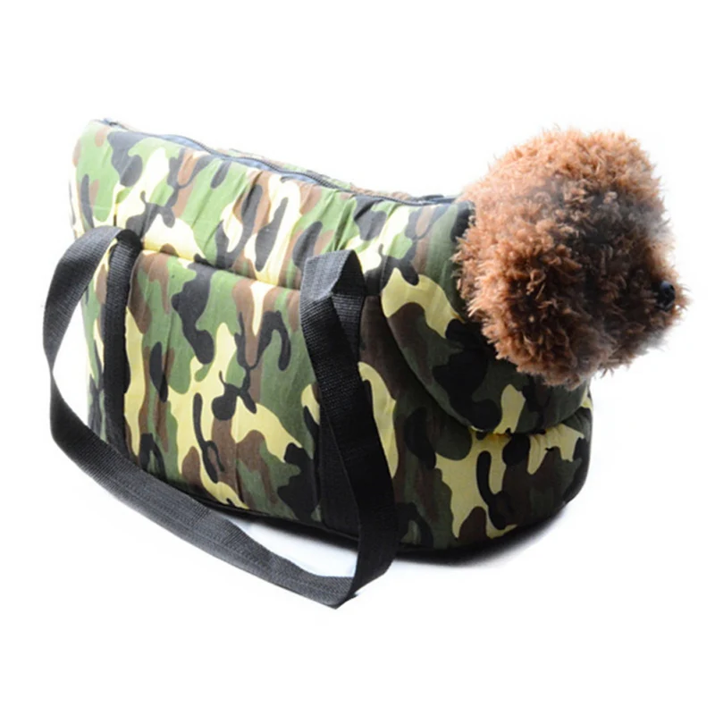 

Portable Camouflage Dog Canvas Carriers Outdoor Travel Bag for Small Dog Cats Animal Breathable Puppy Carrier Pet Supplies