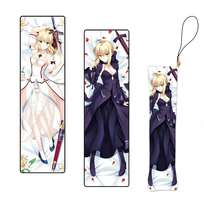 Новинка двусторонний аниме брелок для ключей Fate Stay Night фигурка саблевой подушки
