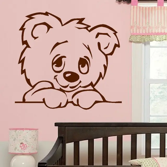 Aliexpress D322 Large Nursery Baby Teddy Bear Wall Mural D322 Large Nursery Baby Teddy Bear Wall Mural Giant Transfer Art Sticker Poster Decal For Kids