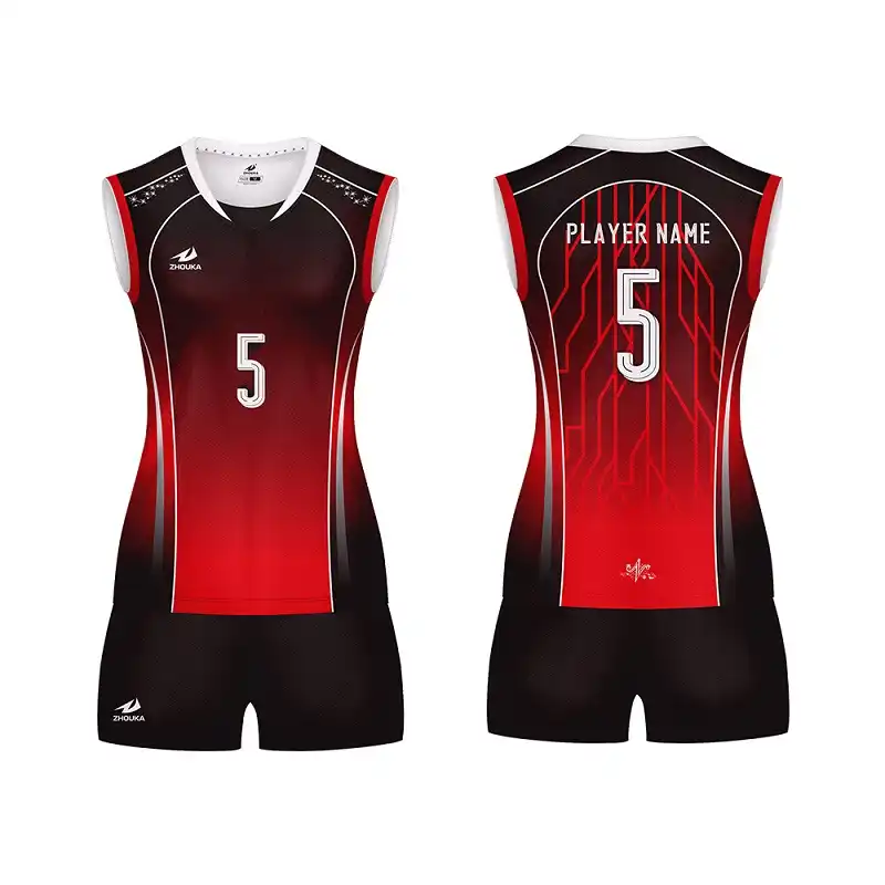 2019 New Women Volleyball Uniform Can Custom Name Sublimation Print