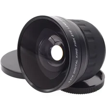 52 мм 0.21X широкоугольный объектив рыбий глаз+ сумка для Nikon D7200 D7100 D5200 D5100 D5000 D3100 D90 D60 с объективом 18-55 мм