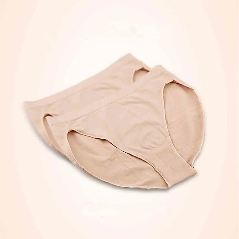

Professional Girl Cotton Ballet Dance Beige Mid Rise Briefs Waist Panty Women Dancing Panties Underpants Underwear